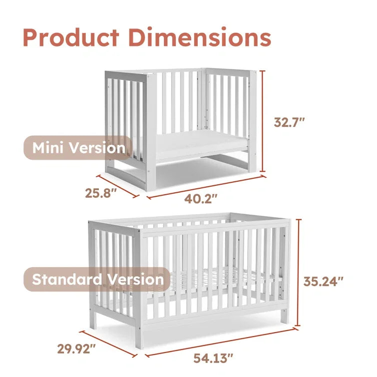 11-In-1 Convertible Mini Cradle to Full Size Crib
