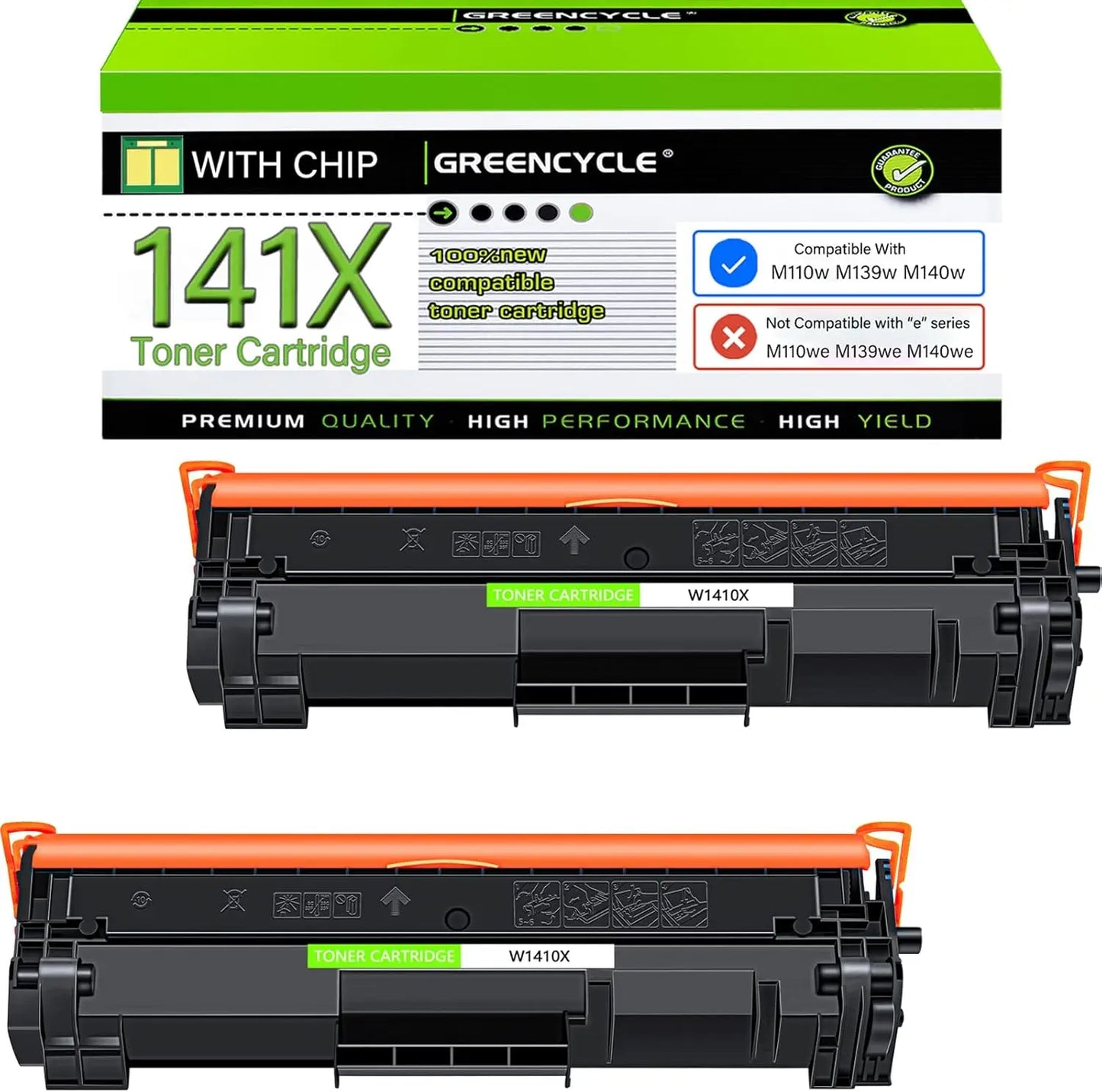 GREENCYCLE W1410X W1410A 141A Compatible for Hp