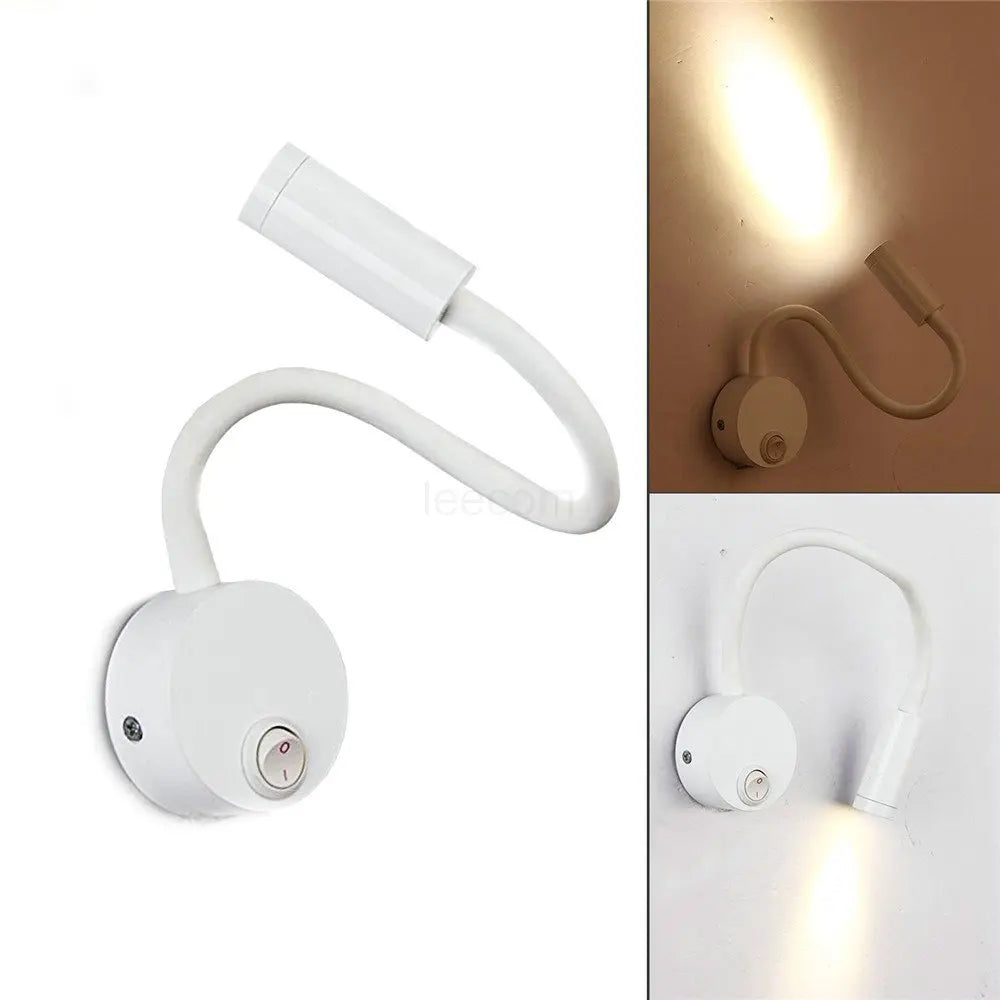 Reading Lights White, Flexible Gooseneck Lamp