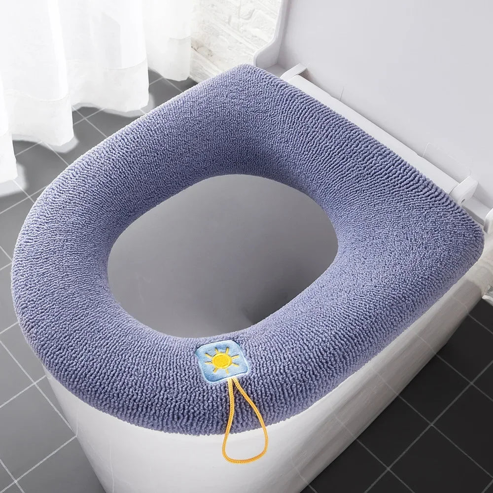 Toilet Seat Home Winter Thickened Fleece Heating Pad