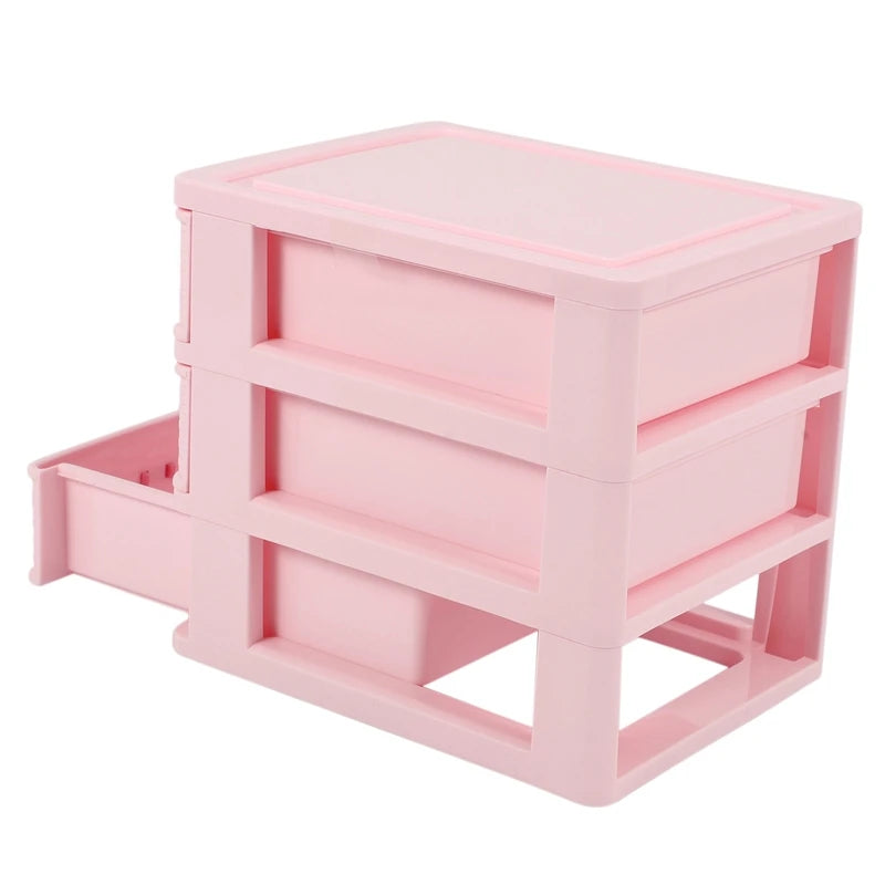 Plastic Drawer Designed 3 Compartment Jewelry