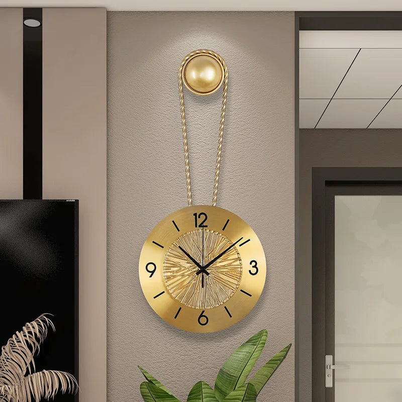 living room modern Wall Clock Quiet quartz