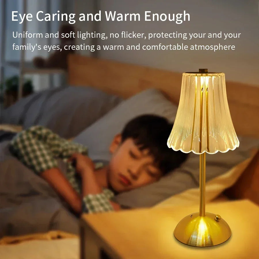 USB Rechargeable LED Table Lamp Touch Sensor