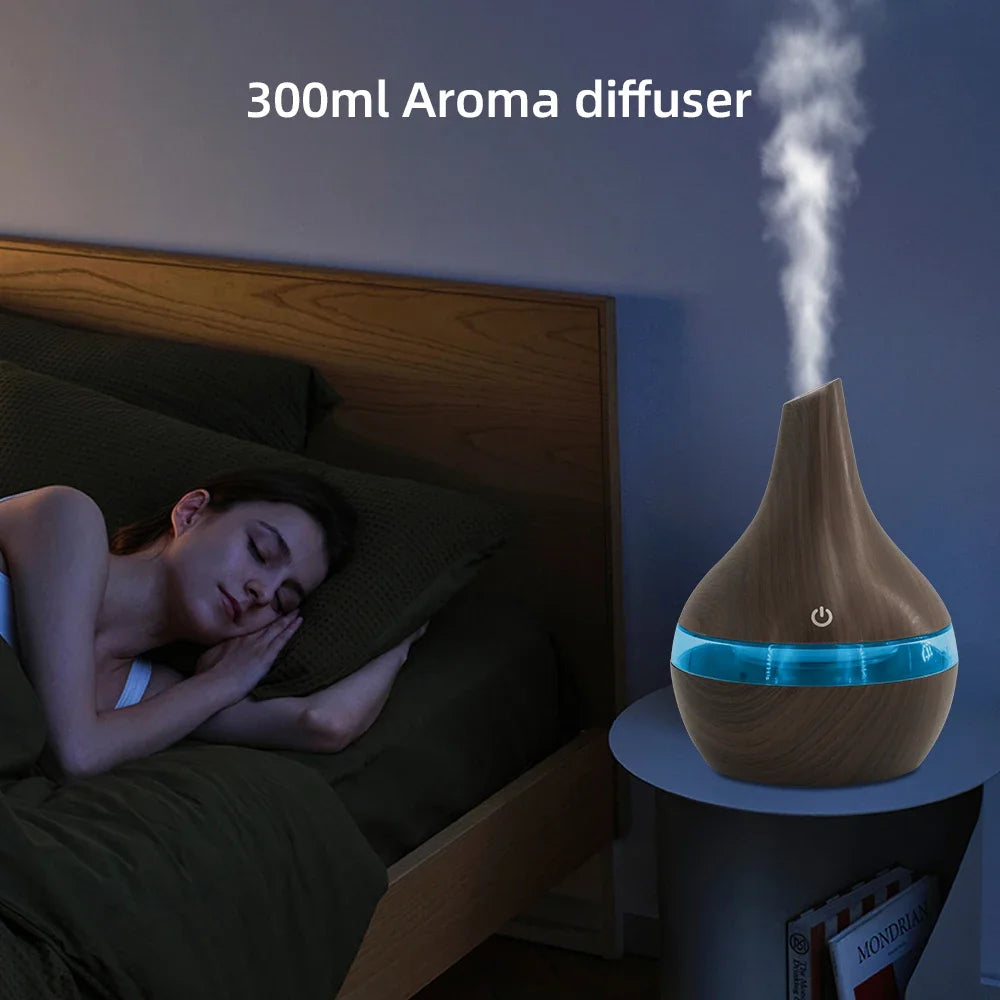 Multi Functional 300ml Humidifier Diffuser Combo