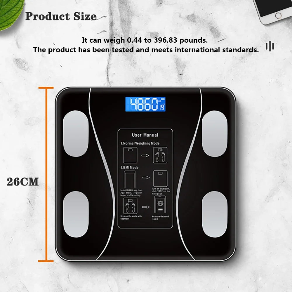 Body Fat Scale Smart Wireless Digital for Bathroom