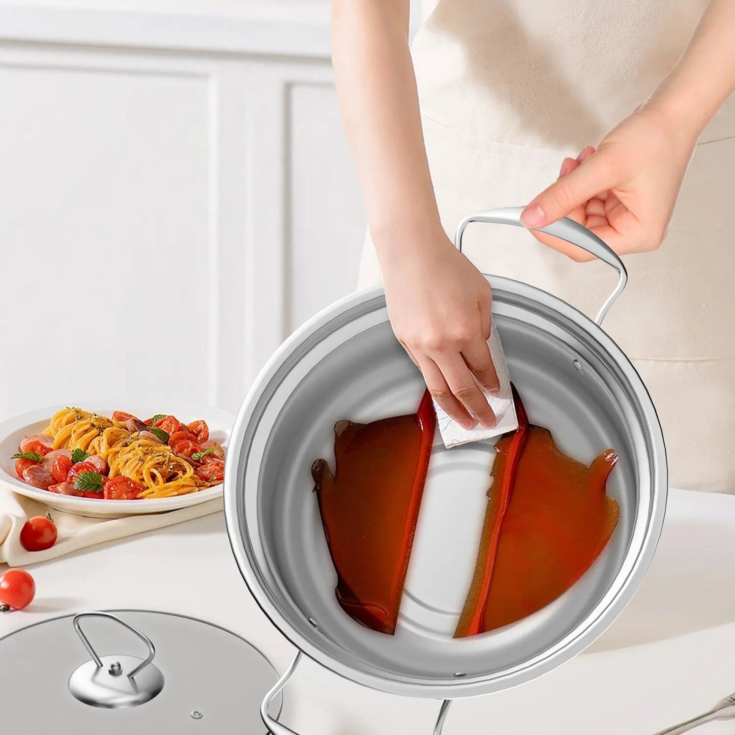 Cookware Set, Stainless Steel Construction