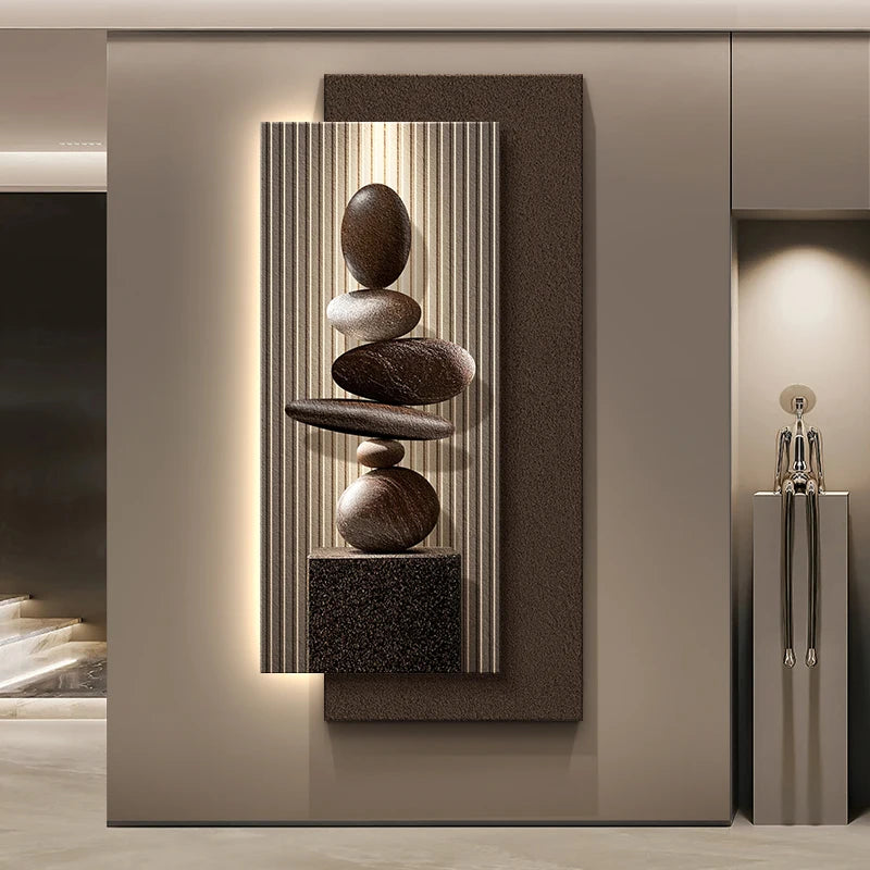 The Corridor Room Is Decorated With Light Luxury Murals