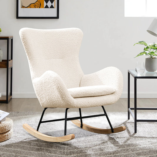 Comfortable Rocking Chair, Modern Upholstered