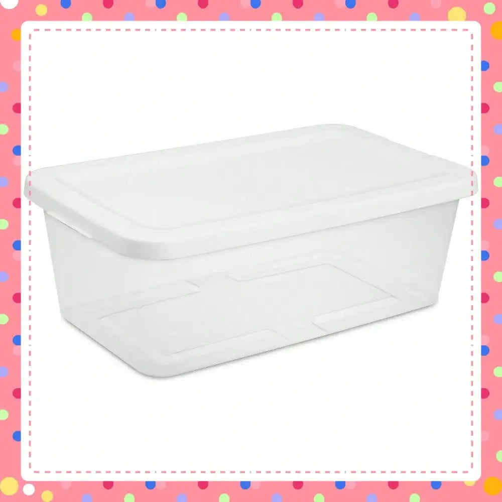 6-Quart Clear Storage Bins