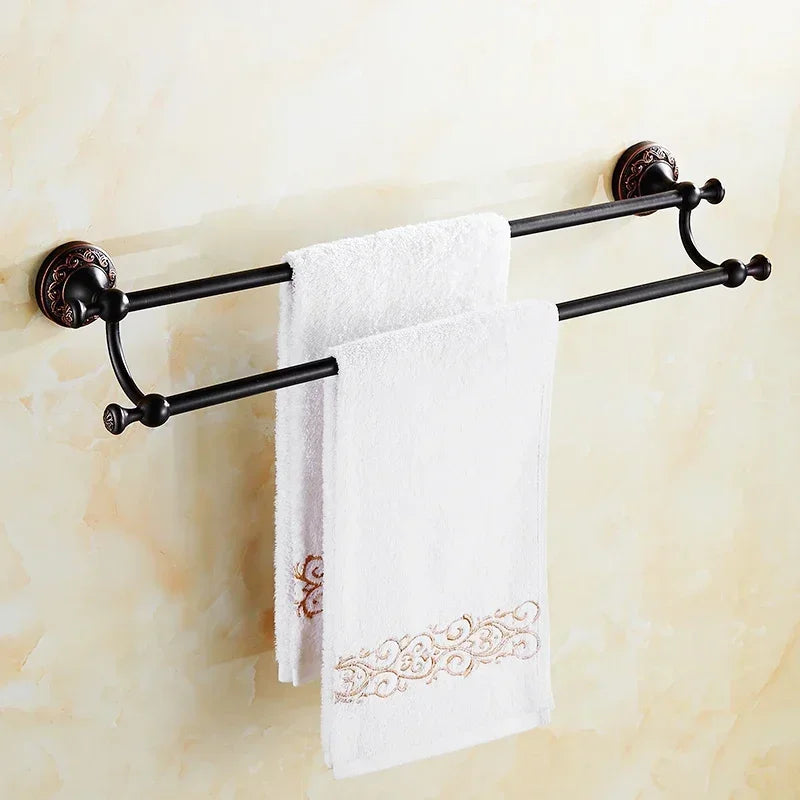 Fancy Black Bronze Bathroom Accessories And Hardware