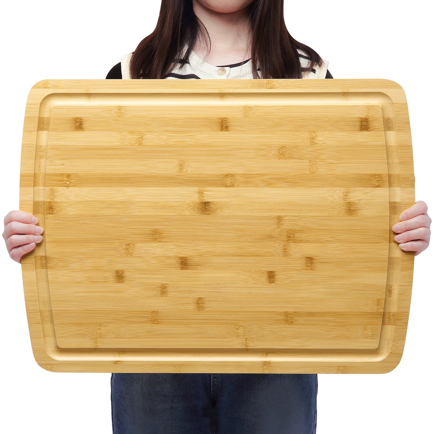 Bamboo Cutting Board for Kitchen, 24" x 18" Extra Large