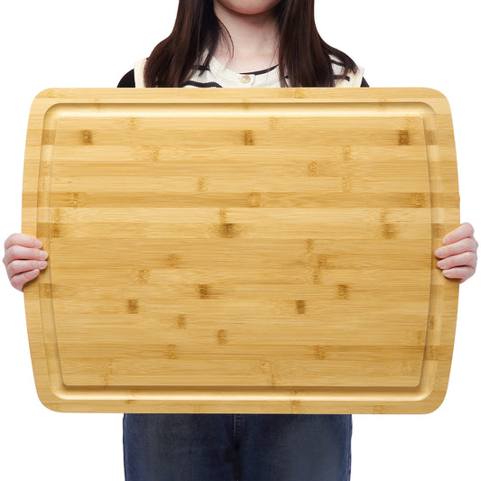 Bamboo Cutting Board for Kitchen, 24" x 18" Extra Large
