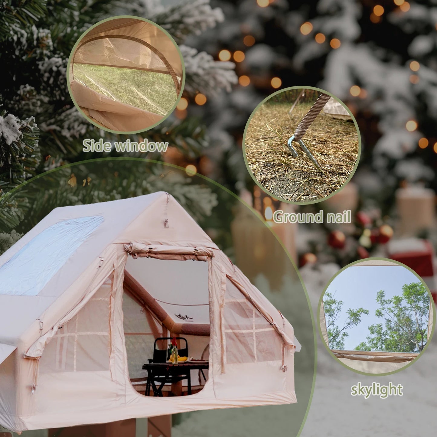 3-4 Person Inflatable Camping Tent