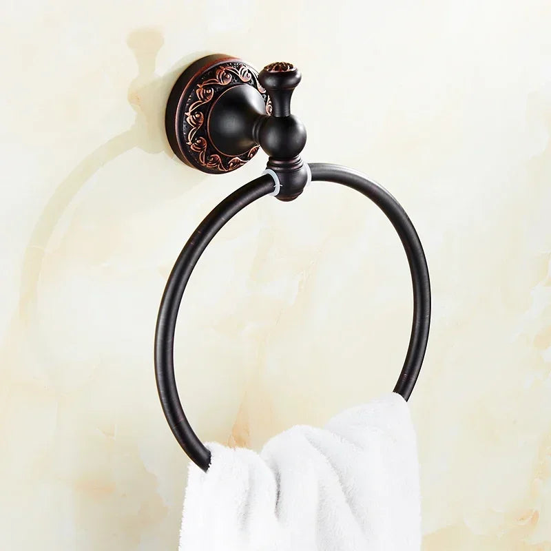 Fancy Black Bronze Bathroom Accessories And Hardware