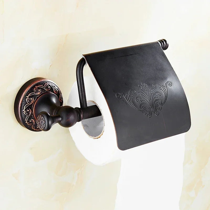 Fancy Black Bronze Bathroom Accessories And Hardware