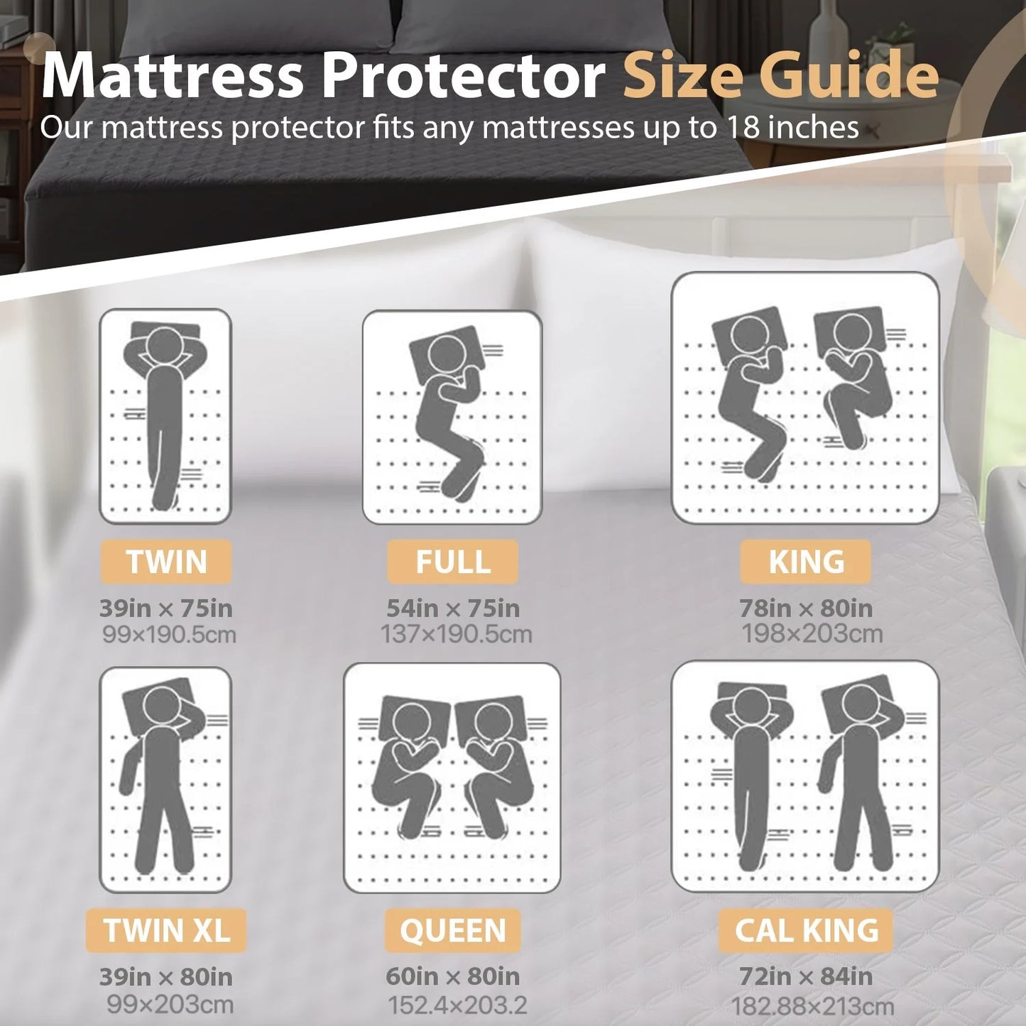 Waterproof Mattress Protector, Noiseless