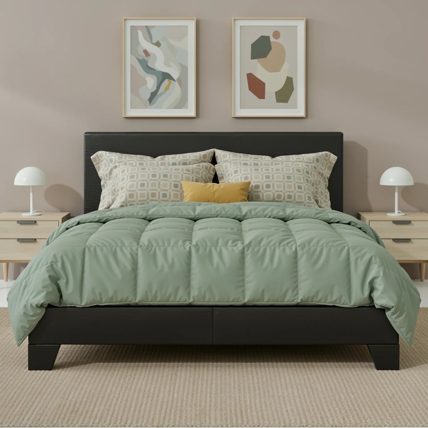 HOOMIC Full/Queen/King Upholstered Bed Frame
