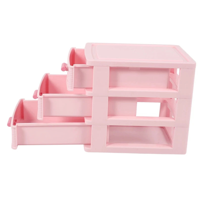 Plastic Drawer Designed 3 Compartment Jewelry