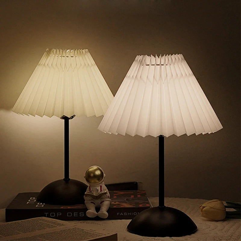 Nordic Bedroom Bedside Desk Lamp Fabric Lampshade