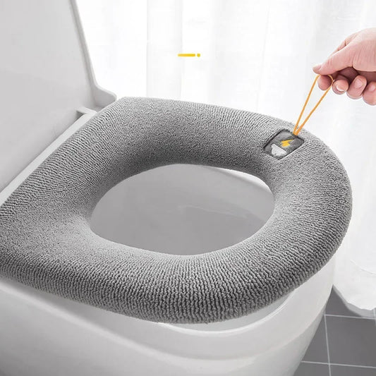 Toilet Seat Home Winter Thickened Fleece Heating Pad