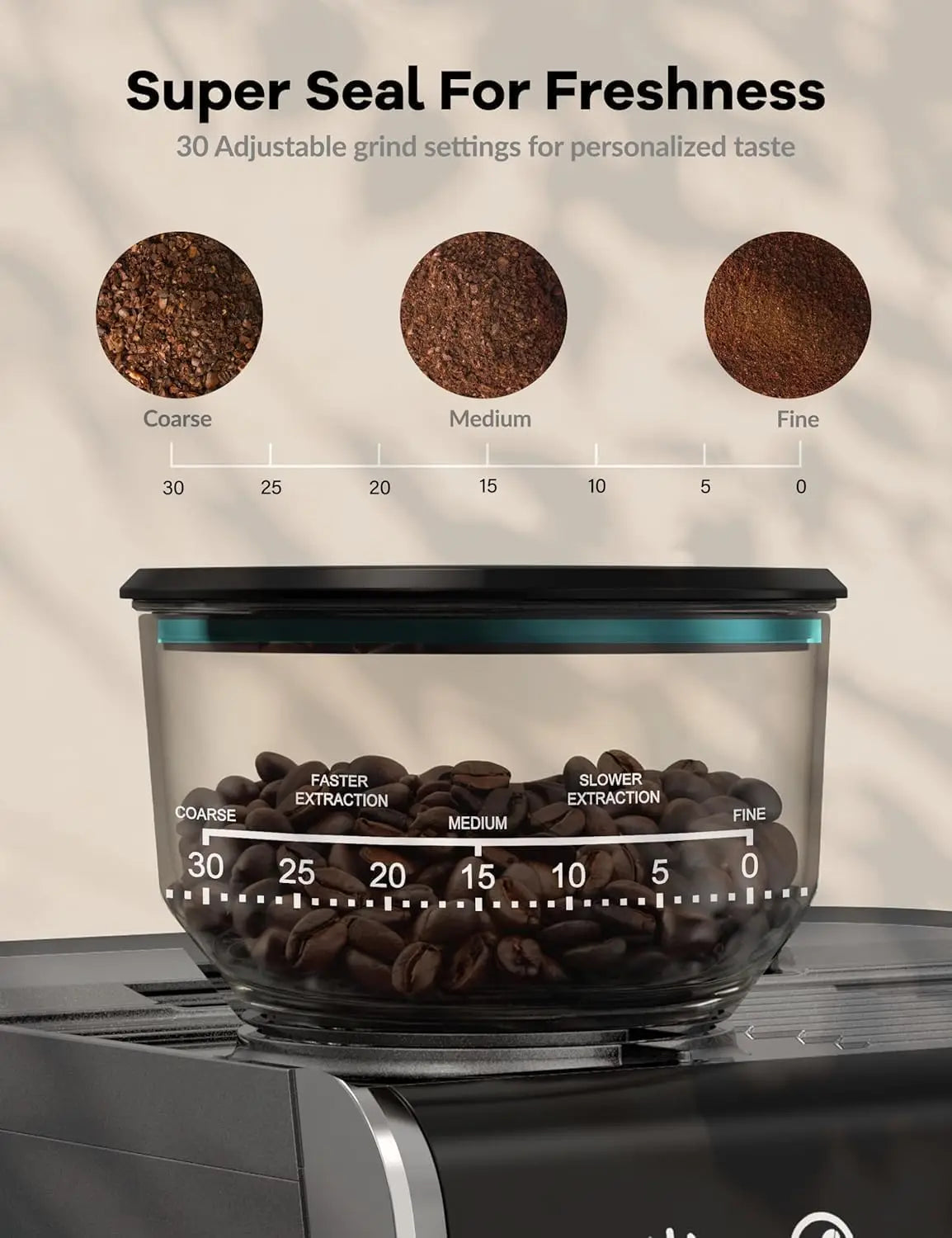 20 Bar Espresso Coffee Machine 1450W