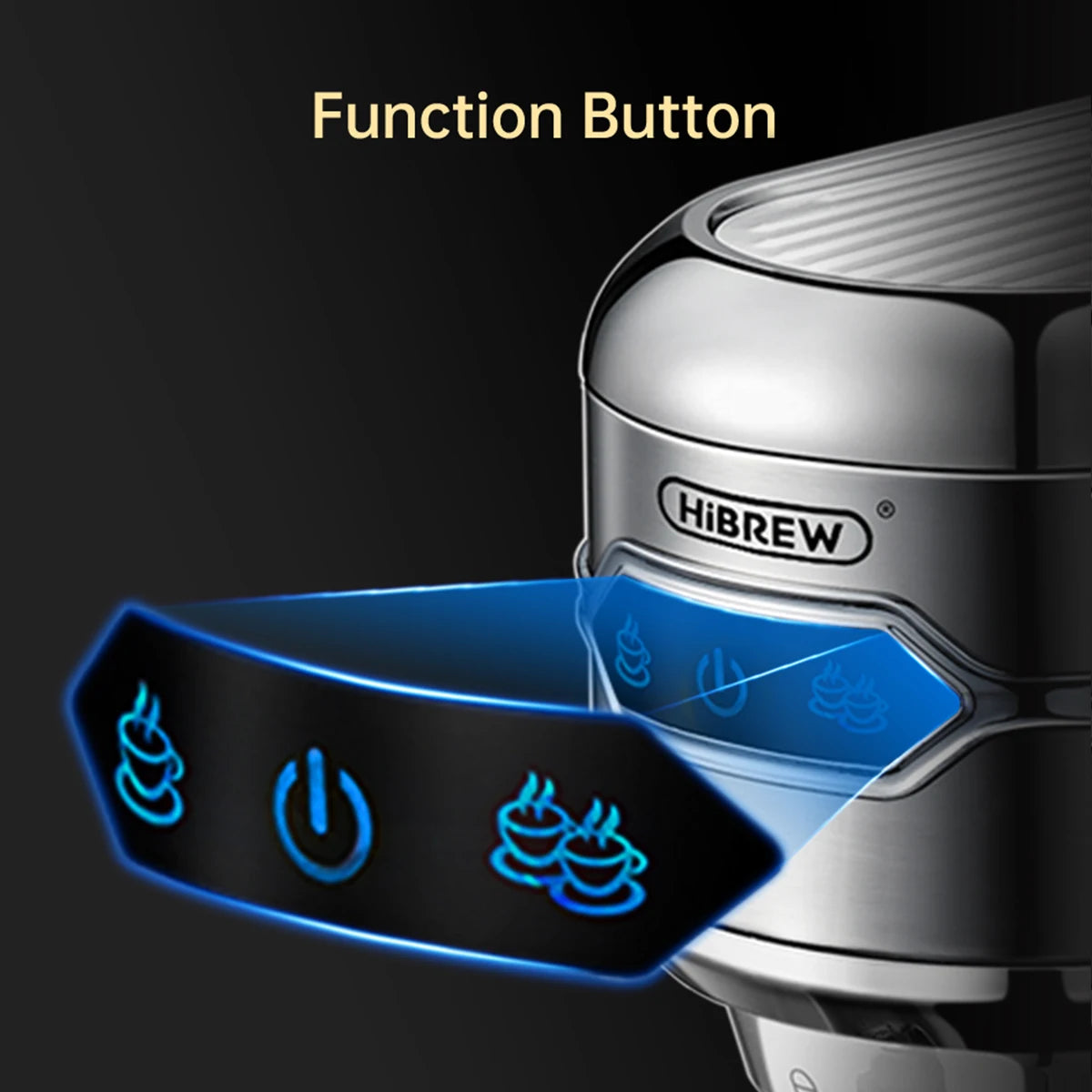 HiBREW Coffee Maker Cafetera 20 Bar Inox Semi Automatic