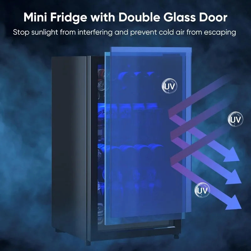 Beverage Fridge, 130 Mini Can Cooler
