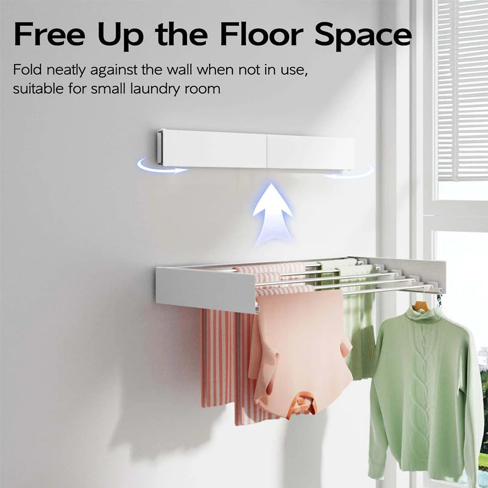 Wall Mounted Clothes Drying Rack Indoor