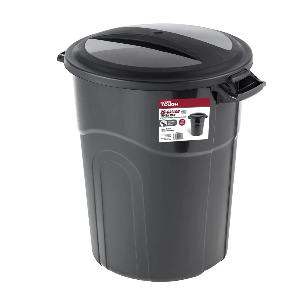 20 Gallon Heavy Duty Plastic Garbage Can