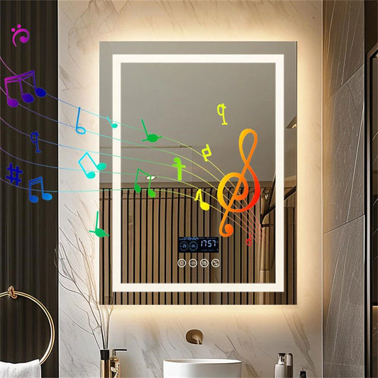 Smart LED Bathroom wall Mount Mirror Rectangle