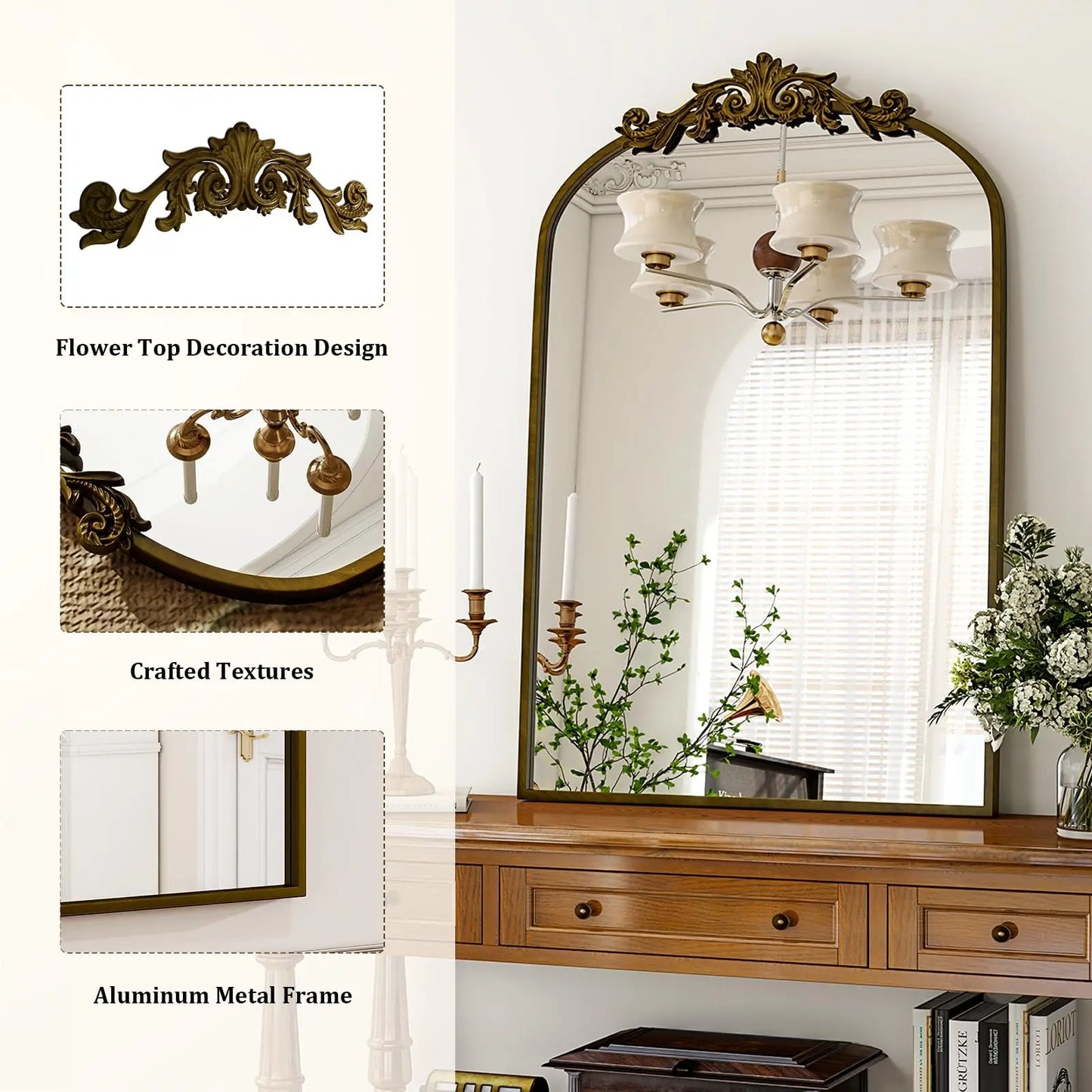 BEAUTYPEAK Vanity Wall Mirror