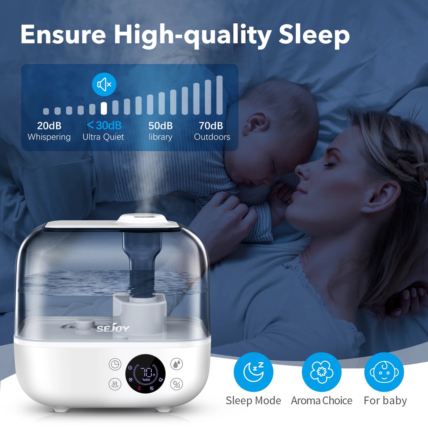 110/220v Humidifier Bedroom/ Large Room  5LDiffuser Aromatherapy